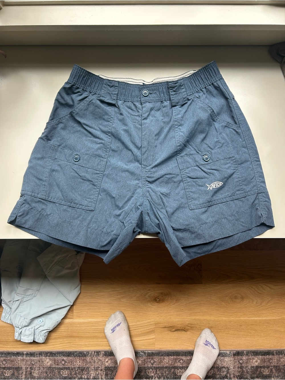 Men's Blue AFTCO Shorts